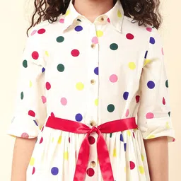 a.t.u.n. A T U N Cream-Coloured Dress image 4