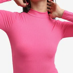 Tokyo Talkies Mock Neck Bodycon Mini Dress image 2