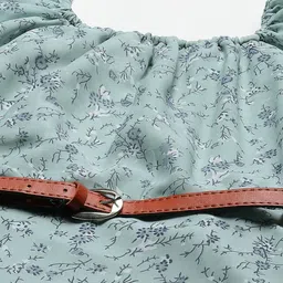 Aarika Floral Print Off-Shoulder Georgette Maxi Dress image 5