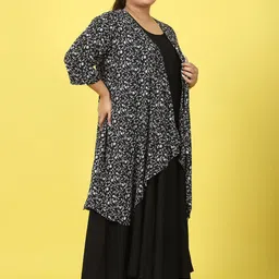 theRebelinme Printed Plus Size A-Line Maxi Dress image 3