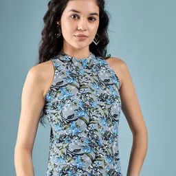 DressBerry Women Floral Printed Sheath Midi Dress image 3