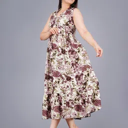 Mintmarie Floral Print Maxi Dress image 3