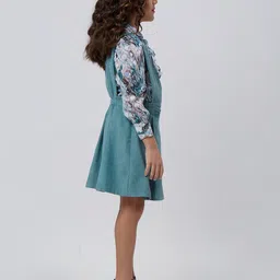 Peppermint Girls Abstract Printed Pinafore Dress image 3