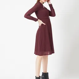 Chemistry Georgette V-Neck Fit & Flare Casual Dress image 5