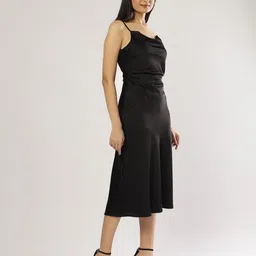 PEACH & PANDA Women A-Line Midi Dress image 4