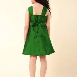 A.T.U.N. Shoulder Strap Applique A-Line Dress image 4