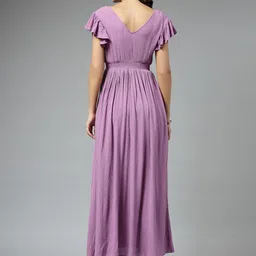 aayu Solid Maxi Dress image 4