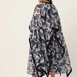 theRebelinme Women Plus Size Floral Printed Layered A - Line Maxi Dress image 2
