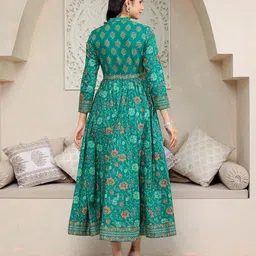 GULAB CHAND TRENDS Floral Print Maxi Dress image 4