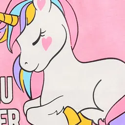 Lazy Shark Girls Unicon Printed Cotton Fit & Flare Dress image 3