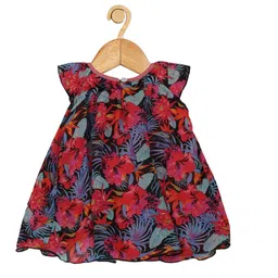 Creative Kids Infants Pack Of 2 Floral Printed A-Line Dress With Attached Bodysuit image 3