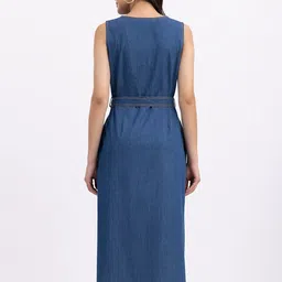 FableStreet V-Neck A-Line Midi Dress image 3