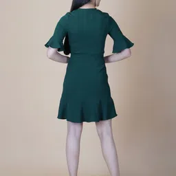 RAASSIO Bell Sleeves A-Line Dress image 4