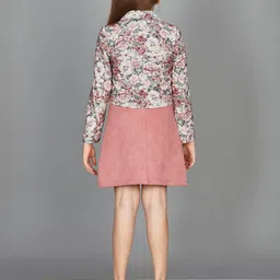 Peppermint Girls Floral Printed A-Line Dress image 5