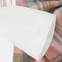 Hopscotch Girls White & Peach Checked Mini Dress image 2