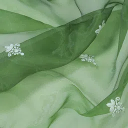 Sun Fashion And Lifestyle Ethnic Motifs Embroidered Organza Unstitched Dress Material image 5