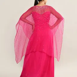 The Maple Embellished Kimono Sleeve Maxi Dress image 4