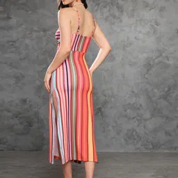 TANDUL Striped A-Line Maxi Dress image 5