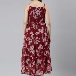 Souchii Printed Flared Ethnic Dress image 5