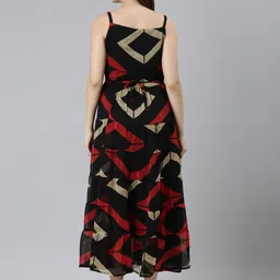 Souchii Printed Fit & Flared Maxi Ethnic Dress image 5