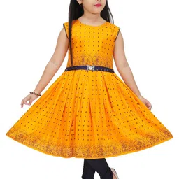 BAESD Polka Dot Print Linen Fit & Flare Midi Dress image 5