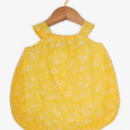 Creative Kids Infants Pack Of 2 Floral Printed A-Line Dress With Attached Bodysuit image 4