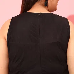 CURVY STREET Black Net A-Line Dress image 2