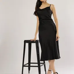 PEACH & PANDA Women A-Line Midi Dress image 5