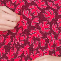 AV2 Maroon Printed Maternity Midi Dress image 3