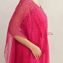 The Maple Embellished Kimono Sleeve Maxi Dress image 5