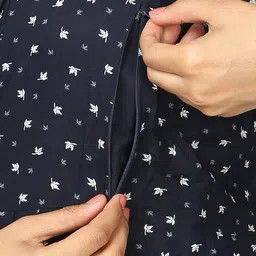 9shines Label Printed Maternity A-line Midi Dress image 5