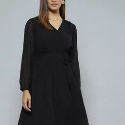 DENNISON Black Chiffon Dress-picture-14
