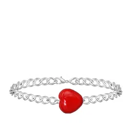 Mikado Women White Brass Embellished Dial & Silver Toned Stainless Steel Bracelet Style Straps Digital Watch image 2