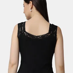 Popwings Sleeveless Lace Inserts Crop Top image 5