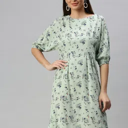 SHOWOFF Floral Printed A-Line Dress image 1