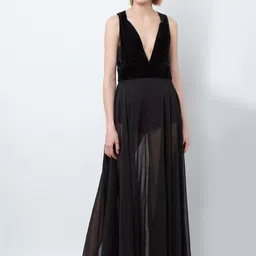 DODO & MOA Velvet Maxi Dress image 1