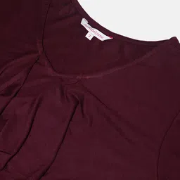 theRebelinme Plus Size Purple A-Line Midi Dress image 2