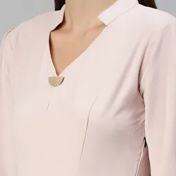 SHOWOFF Colourblocked Ruffles Sheath Mini Dress image 2