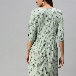 SHOWOFF Floral Printed A-Line Dress image 4