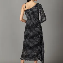 SHOWOFF Floral One Shoulder Chiffon A-Line Midi Dress image 5