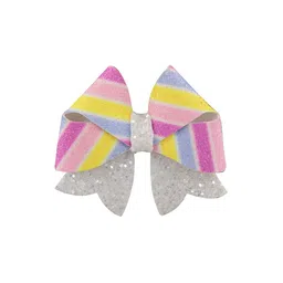 Aye Candy Girls Yellow & Pink Embellished Alligator Hair Clip-image-56