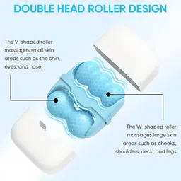 Getmecraft 2 In 1 Puffiness Ice Roller For Face & Eye - Blue image 2