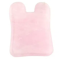 Getmecraft Rabbit Ear Shape Rose Quartz Gua Sha Face Massage Tool - Pink image 2