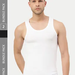 FREECULTR Pack Of 2 Bamboo Cotton Innerwear Basic Vests-picture-27