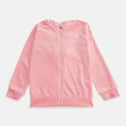 Pantaloons Junior Girls Peach-Coloured Sweater Vest-picture-30