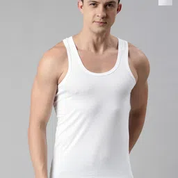 FASO Pack of 2 Pure Cotton Innerwear Vests image 1