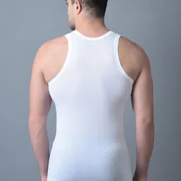 Dollar Bigboss Men Solid Pack of 5 Combed Cotton Shrinkless Vest image 5