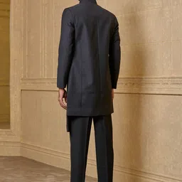 Tasva Embroidered Mandarin Collar Sherwani Set image 2