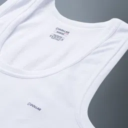 Dollar Bigboss Men Solid Pack of 5 Combed Cotton Shrinkless Vest image 2