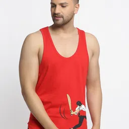 Friskers Men Red & Grey 3 T-shirt image 2